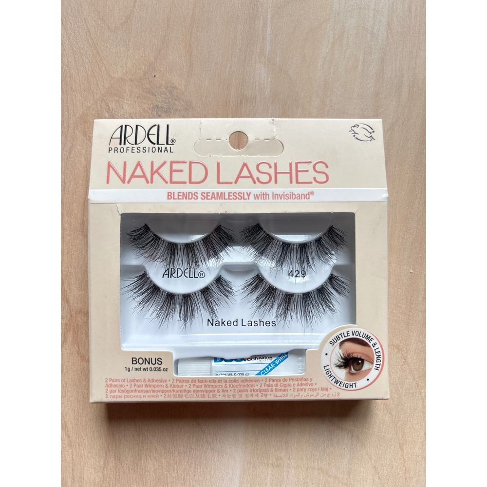 Ardell Women Naked Lashes 429 2-Pack Black Natural‎ Subtle Volume Invisiband